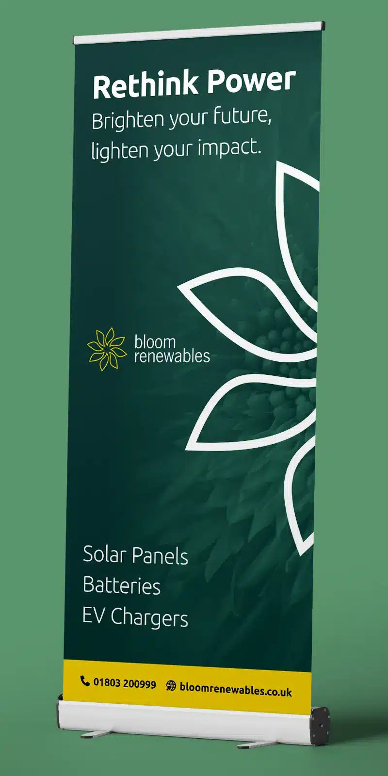 Bloom Renewables Roller Banner Design