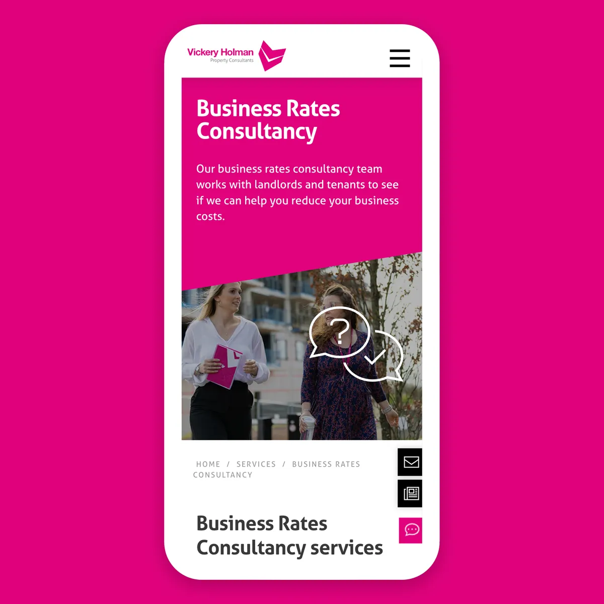 Vickery Holman Website Design 1