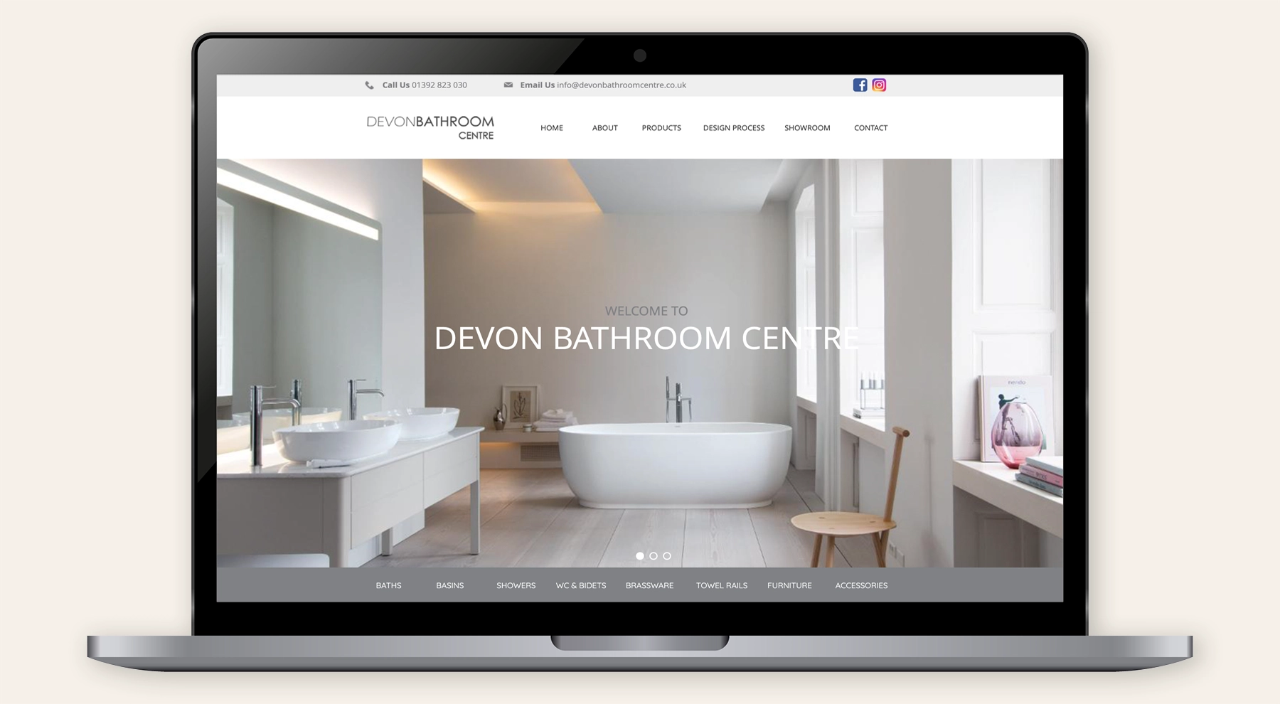 Devon Bathrooms Website Before