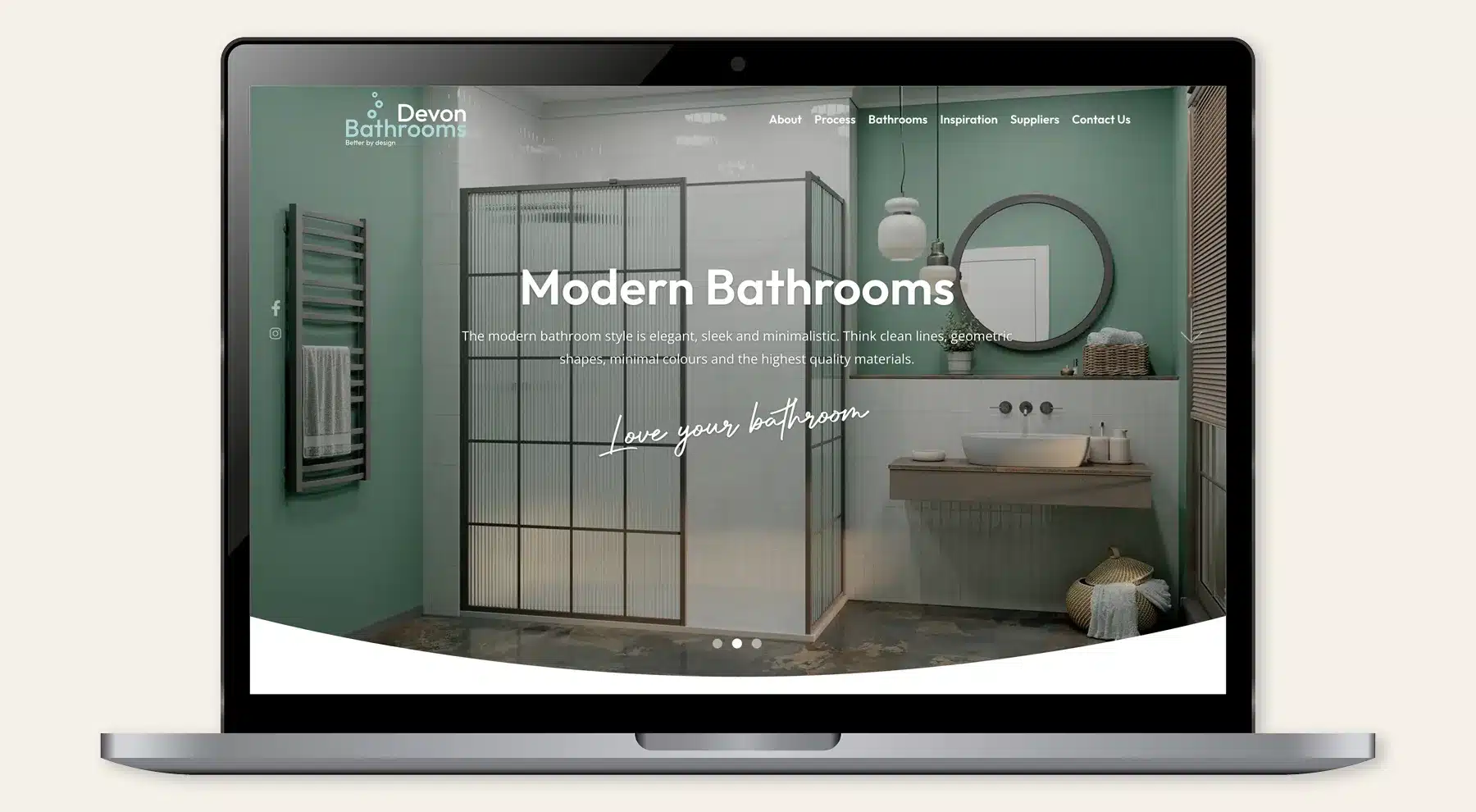 Devon Bathrooms Mobile Website Design